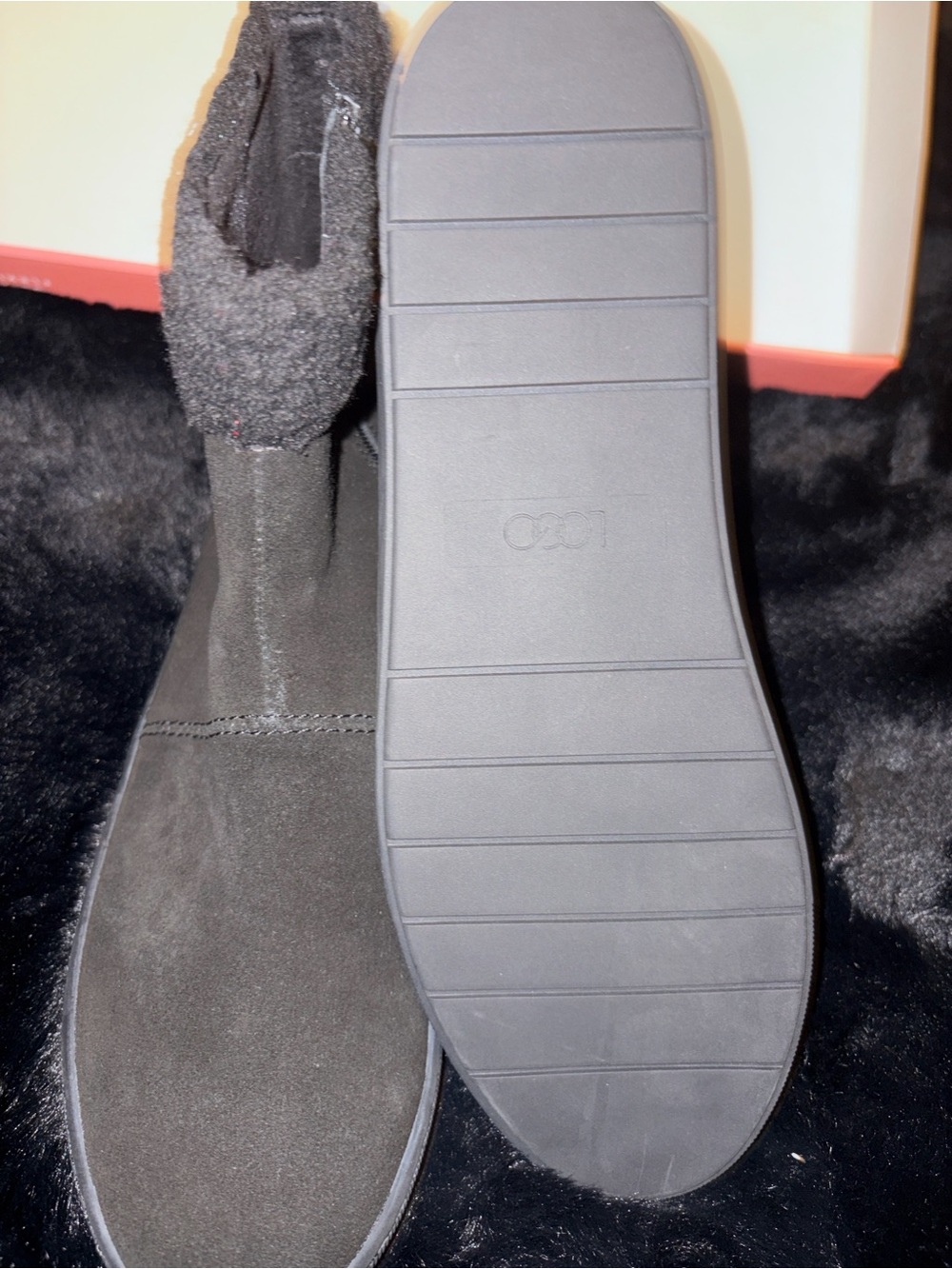 Black suede Lori Goldstein boots - Picture 3 of 5